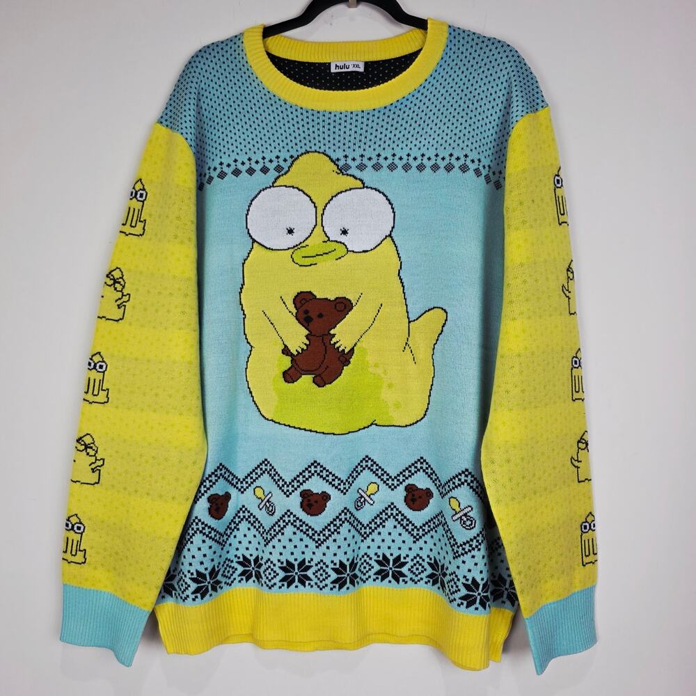 Pupa Solar Opposites Hulu Exclusive Ugly Holiday Sweater Unisex XXL